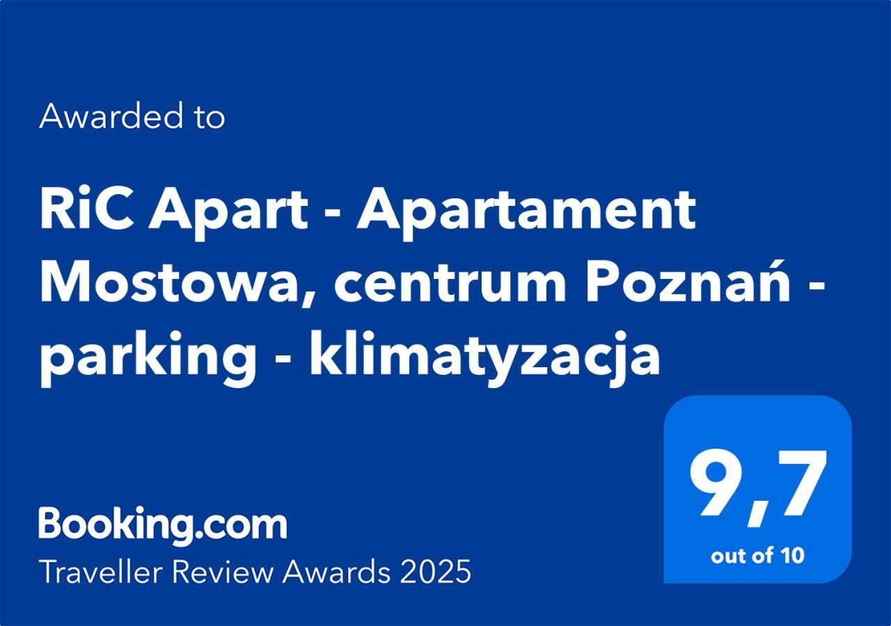 Ric Apart - Apartament Mostowa, Centrum Poznan - Parking - Klimatyzacja Buitenkant foto